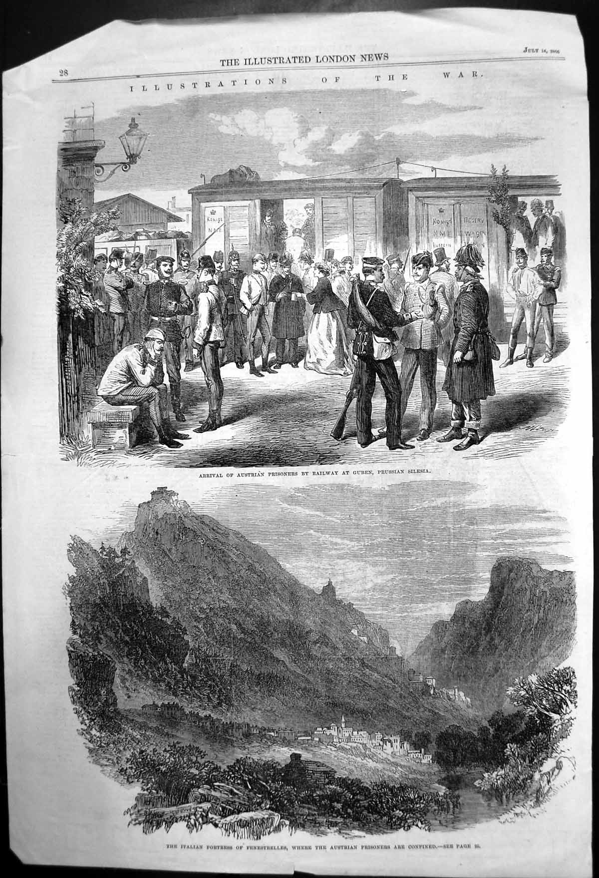 Old Austrian Prisoners At Gruben Prussian Silesia Fenestrelles Fortre