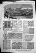 Original Old Antique Print Mosaics In Roman Villa Valley Gan Near Pau 1850 19th