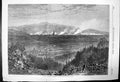 Antique Print The War; Strasbourg Bombarded Taken From Baden Mountains 1870