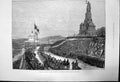 Antique Old Print Unveiling National Monument At Rudesheimon The Rhine 1883