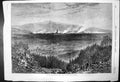 Old Print The War; Strasbourg Bombarded Taken From Baden Mountains 1870 19th