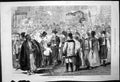 Original Old Antique Print Vienna Exhibition; Looking At Model Jerusalem 1873