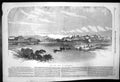 Original Old Antique Print Fortress And Town Alessandria Sardinia 1857 19th