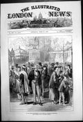 Antique Print Gathering In British Dept American Centennial Exhibition 1876