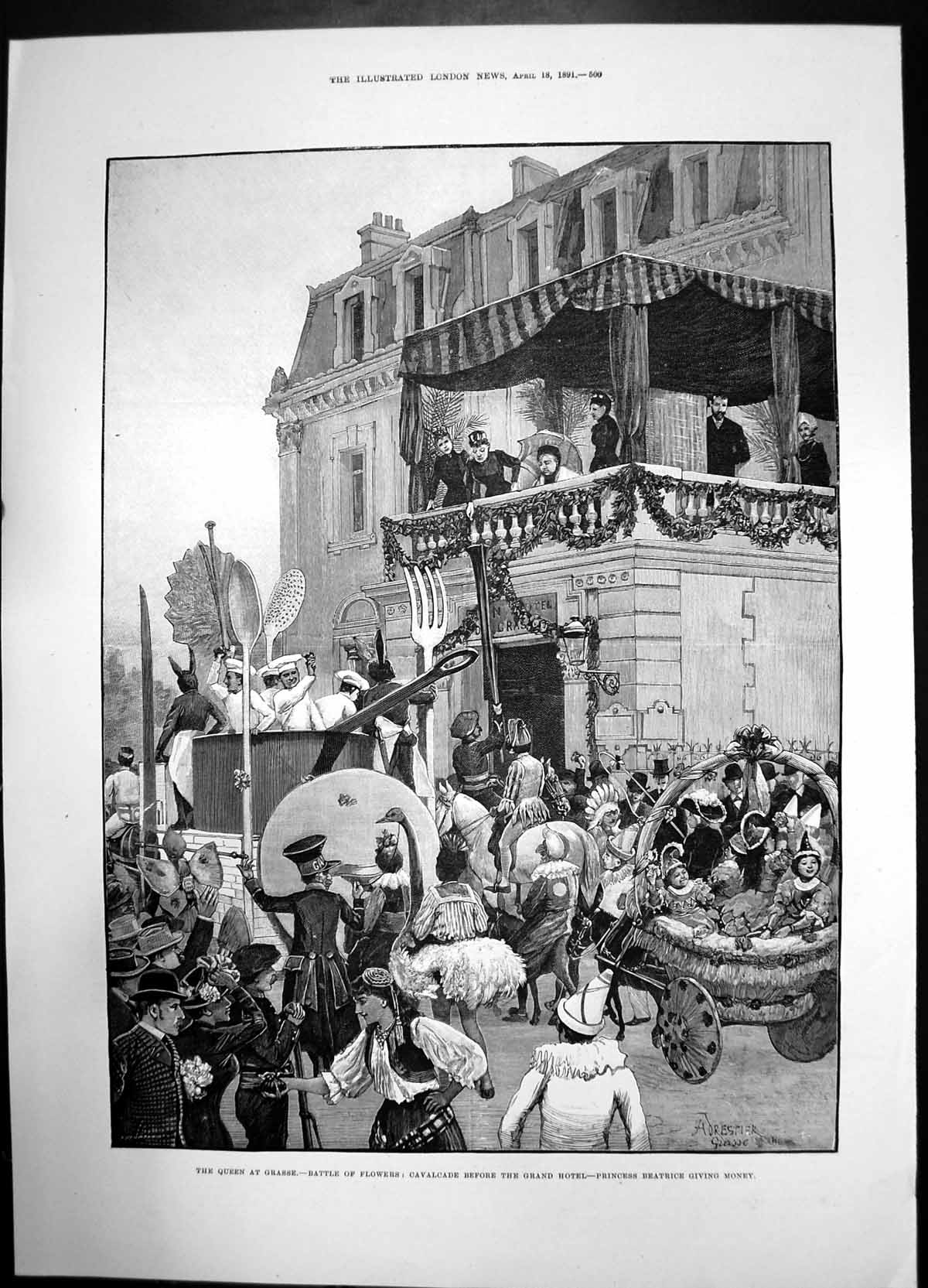 Old Queen Grasse Battle Flowers Cavalcade Princes Beatrice Money 1891 Victorian