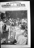 Antique Print Lunching Bathing Dresses Danube Society 1909 Women Summer Dip