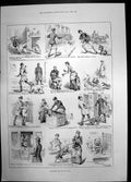 Antique Print Preparing For The Dog Show 1886 Cat First Prize Dadd Sketches
