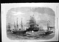 Old French Atlantic Telegraph Arrival Great Eastern Off Brest 1869 Bo Victorian
