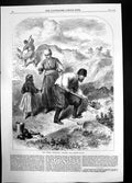 Old Crimea Revisited Digging For Cannon Balls 1869 Men Girl Sebastrop Victorian