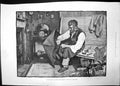 Antique Print Should Auld Acquaintance Be Forgot 1884 Mcutcheon Man Working