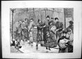 Original Old Antique Print Unemployed East End London Applicants Relief Fund
