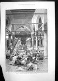 Old Interior Mosque El Azhar Cairo Discussing Campaign 1896 Montbard Victorian