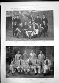 Old University Boat Race Rival Crews 1902 Oxford Cambridge Photograph 20th