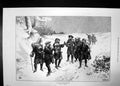 Old Antique Print Going To The Dance 1871 Men Snow Blizzard Walking Music 19th