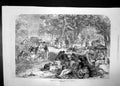 Old Christmas Day In Austrialia Chevalier 1871 Sun Garden Boat Picnic Victorian