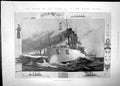Antique Print Navies World War Three Battleships Vessels 1902 United States