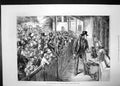 Antique Old Print Statute Holiday Zoological Society Garden Regents Park 1871