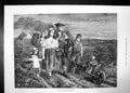 Old Return From Labour W Fyfe 1871 Scottish Gallery Cart Tools Basket Victorian