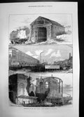 Antique Print Demolitions Great Eastern Railway Extention Broad Street 1871