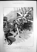 Old World Went Very Well Then Besant Boat Ship Flags Rough Seas 1886 Victorian