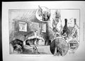 Old Antique Print Cardinal Wolseys Great Meat Kitchen Hampton Court 1893 19th