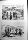 Old Print Warming Ground Gweedore Priests House Kilronan Claude Byrne1886 19th