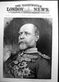 Antique Old Print General Sir Edward Bruce Hamley Kgb Photo A Bassano 1893 19th