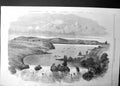 Antique Old Print Discovery Source Nile Ripon Falls Uganda Captain Grant 1863