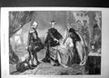 Old Print Queen Mary Quitting Stirling Castle E M Ward Royal Academy 1863 19th