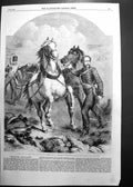Old Print Colonel Bell Royal Welsh Fusiliers Lw Lesanges Vc Gallery 1860 19th