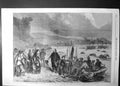 Old Antique Print Sicilian Expedition Departure Garibaldi From Genoa 1860 19th