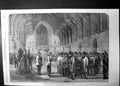Original Old Antique Print Rifle Corps Practice In Westminster Hall 1860 19th
