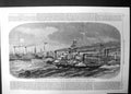 Original Old Antique Print Prince Princess Wales Excursion On River Mersey 1865