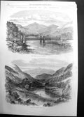 Antique Print Laying Atlantic Telegraph Cable Telegraph House Valencia1865 19th