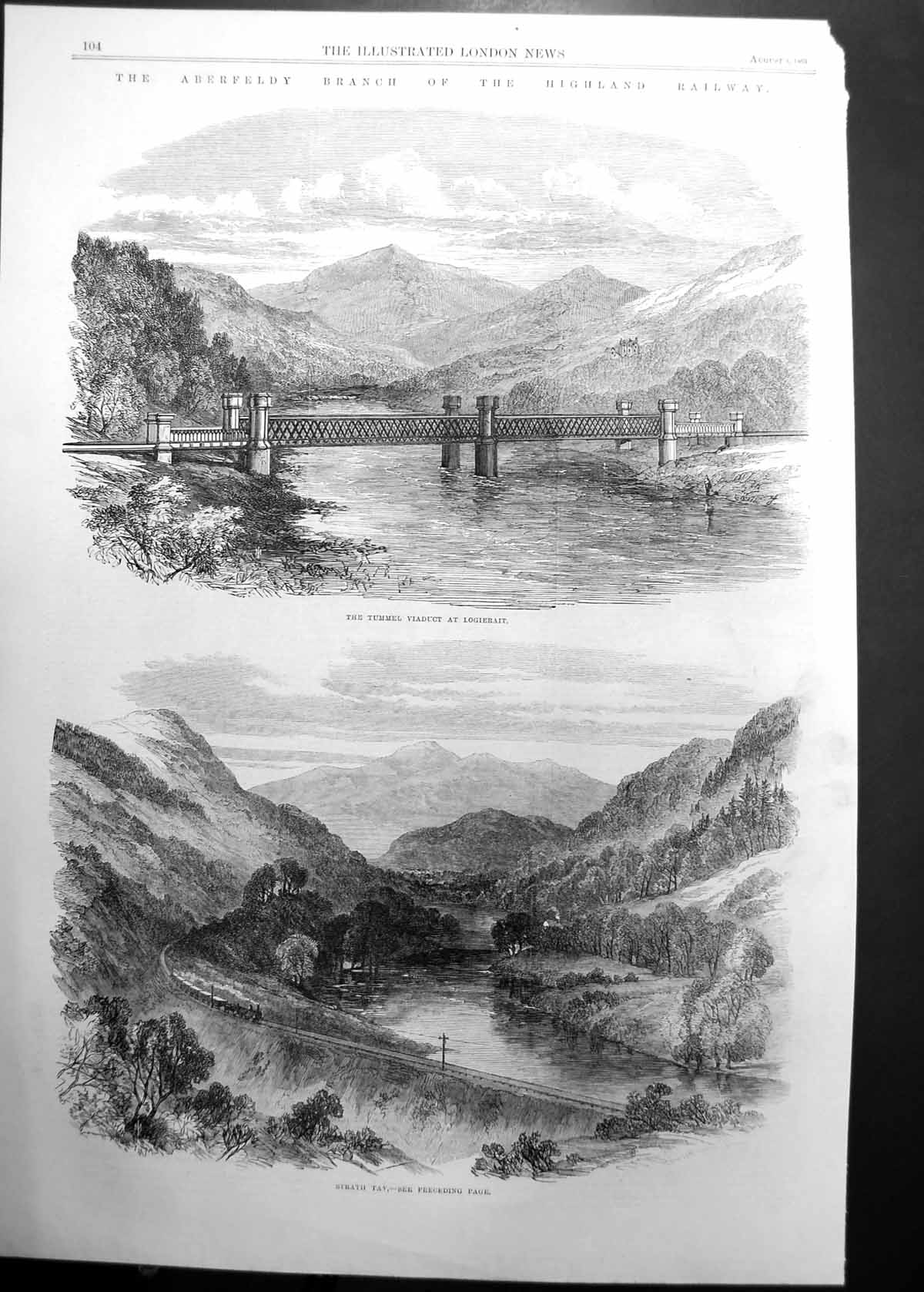 Antique Print Laying Atlantic Telegraph Cable Telegraph House Valencia1865 19th