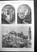 Antique Old Print Tummel Viaduct Logierait Strath Tay Highland Railway 1865