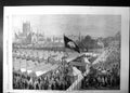 Antique Old Print National Cattle Show Kilkenny Arrival Lord Lieutenant 1863