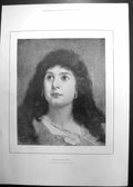 Old Antique Print Herodias After G Max Berlin Photographic Company 1894 19th