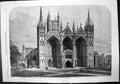 Old West Front Peterborough Cathedral Archaeological Inst 1861 Ref.2 Victorian