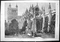 Old Print Exeter Cathedral Visit British Archaeological Association 1861 19th