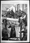 Antique Old Print Franciscan Sculptor H Marks Exhibition Royal Academy 1861