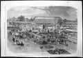 Antique Old Print Royal Horticultural Gardens South Kensington Arcades 1861
