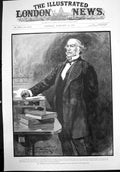 Antique Print Gladstone Moving 2Nd Reading Religious Disabilities Bill 1891