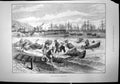 Antique Old Print Shipping Nitrate Pisagua Chile Pier Ships Small Rafts 1891