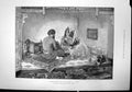 Antique Print Letter Writer Tunis After Fm Bredt Man Turban Two Women 1891 19th