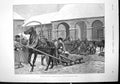 Antique Print Sketches Siberia Corner Market Yeniseisk Horses Sledges 1891 19th