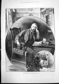 Old Antique Print Henry Artur Jones Dramatic Author T Walter Wilson 1891 19th