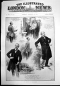Old Antique Print Opening Parliament Col Lockwood Mover Lord Milton 1898 19th