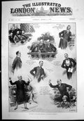 Old Antique Print Debate Army Estimates House Commons Lord Spencer 1898 19th