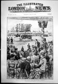 Antique Old Print Duke Duchess Wales Royal Agricultural Show Portsmouth 1898
